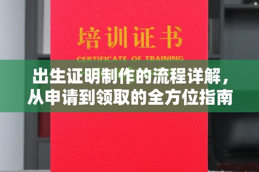北海出生证明制作的流程详解，从申请到领取的全方位指南